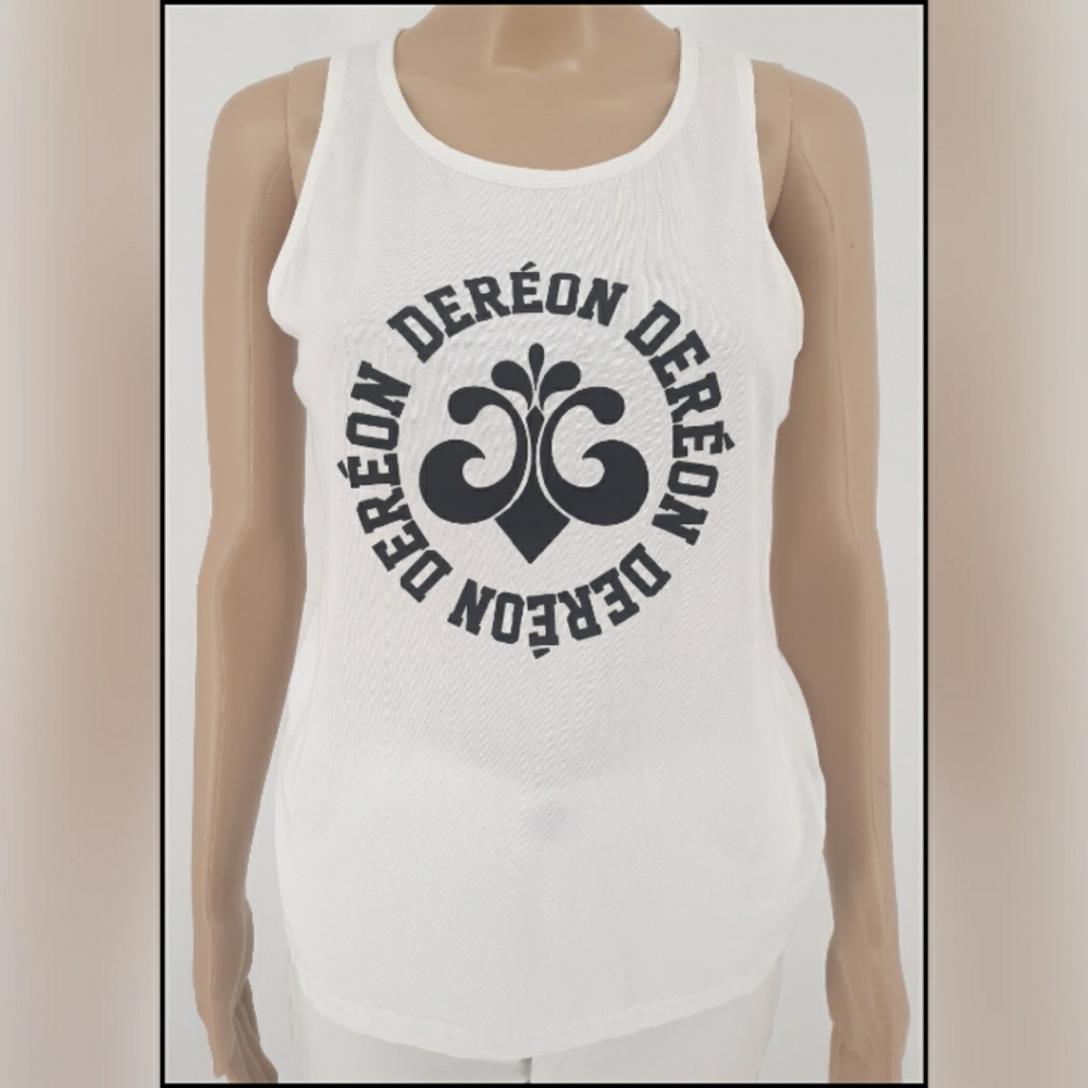 Dereon sleeveless tshirt with logo